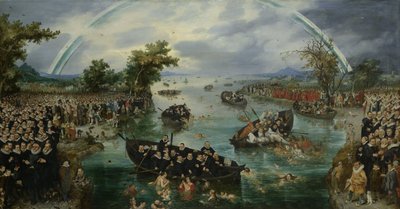 Pescando almas, 1614 de Adriaen Pietersz van de Venne